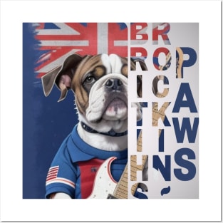 British Style Dog: "British Rockin' Paws" Posters and Art